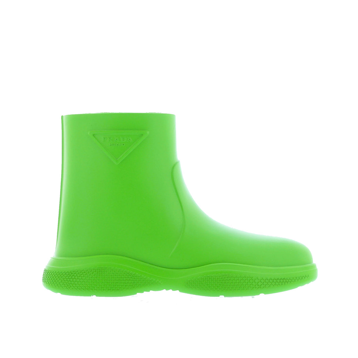 Prada Women's Logo Rubber Booties