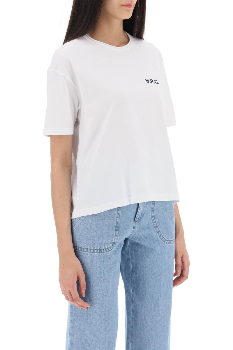 A.P.C. 'Carol' Boxy T Shirt With Logo Print | Balardi