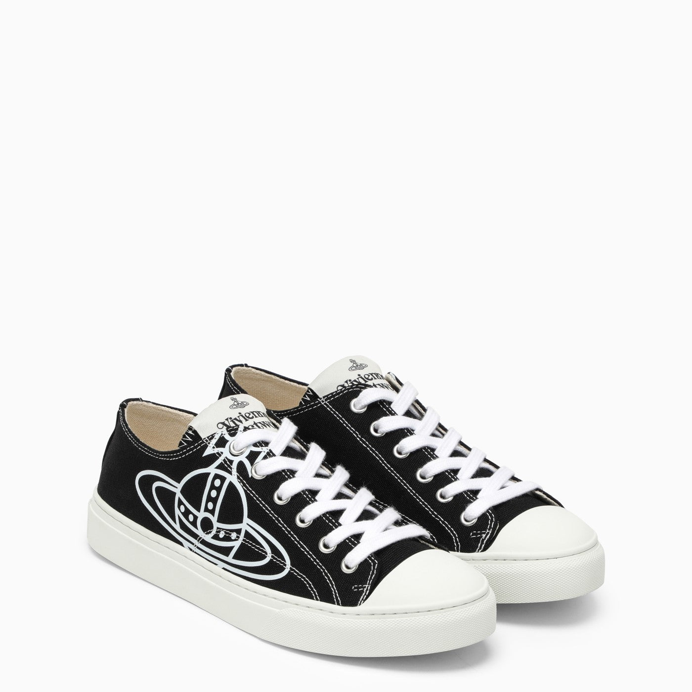 Vivienne Westwood Black/White Cotton Low Canvasトレーナー | Balardi