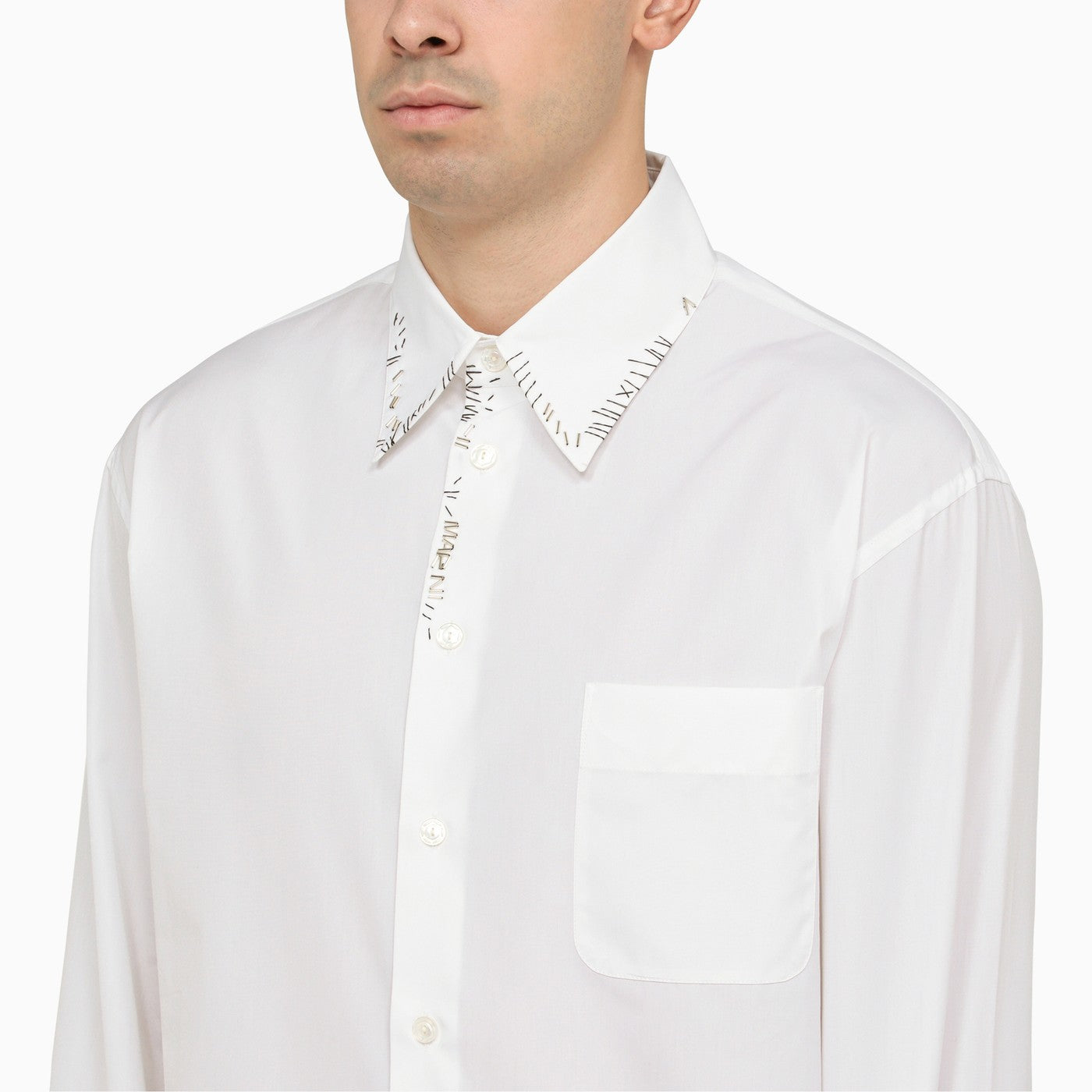 マルニクラシックホワイトポップリンシャツ | Balardi