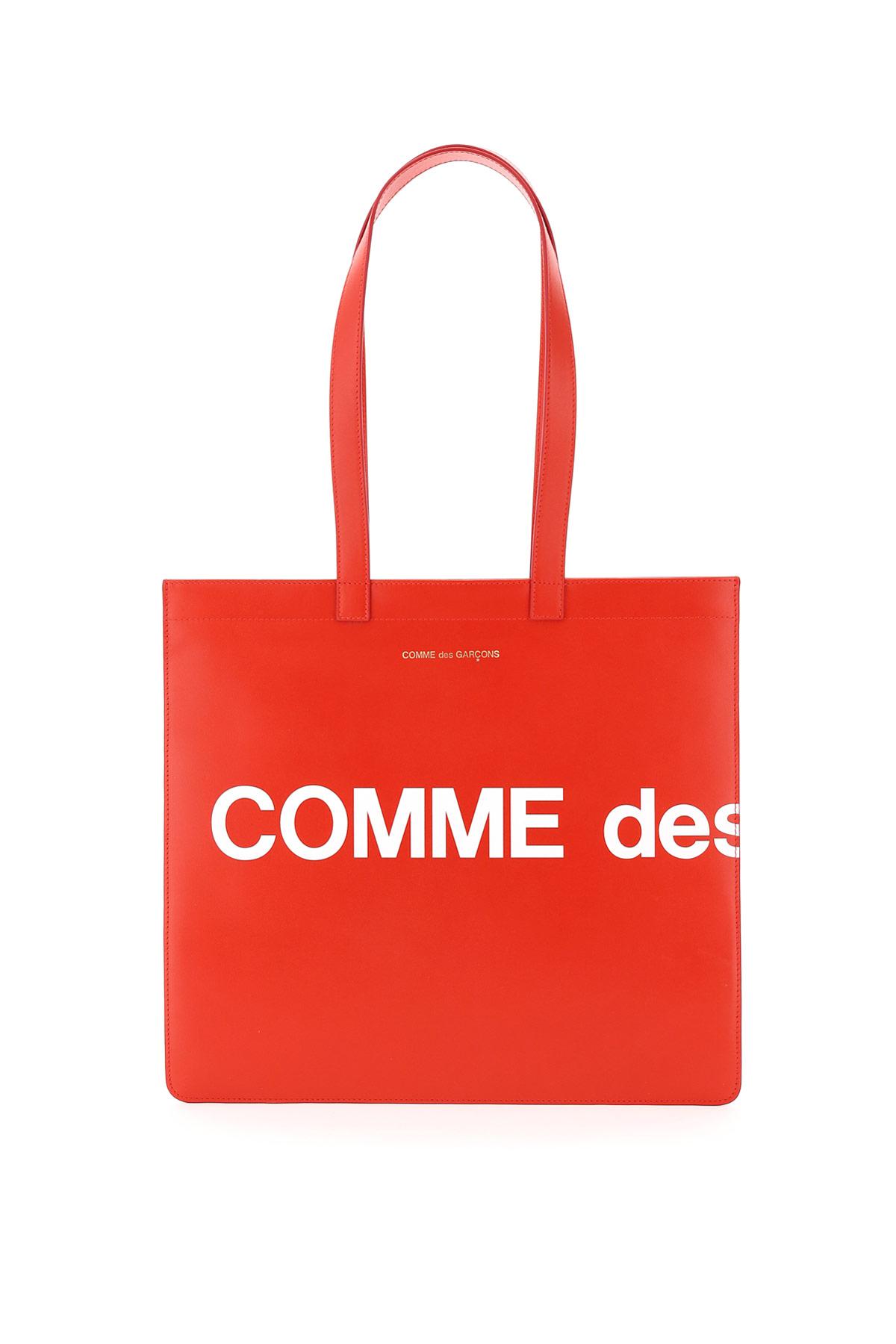 Comme des Garconsウォレットレザートートバッグロゴ付き | Balardi